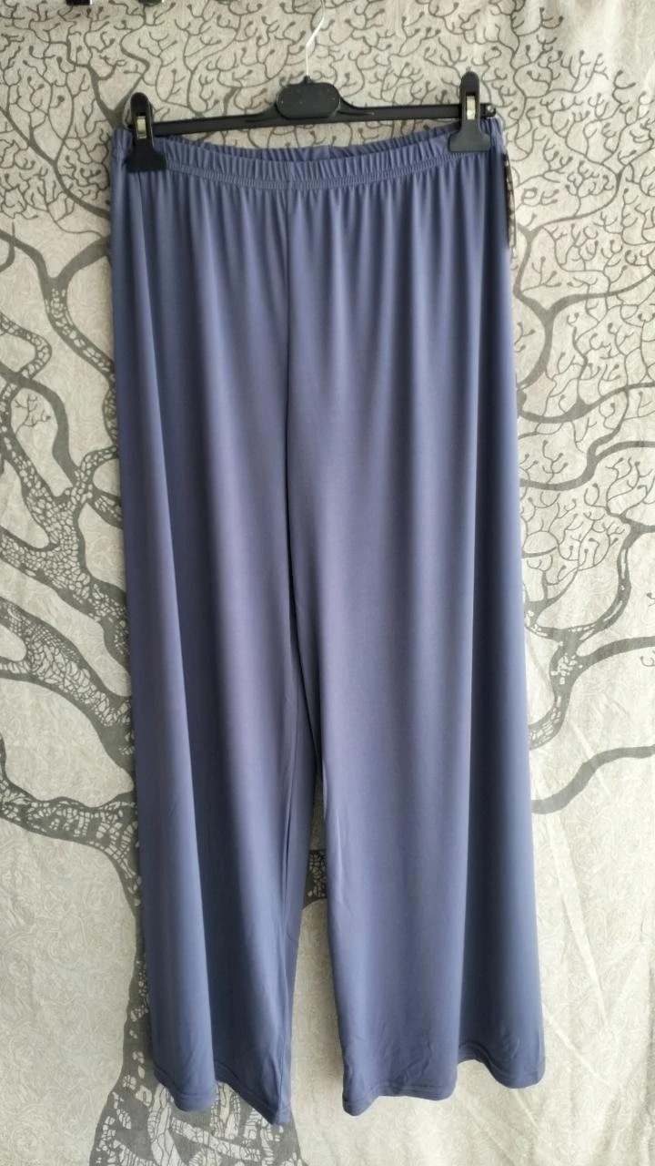 Wijde blauwe broek – photo 2